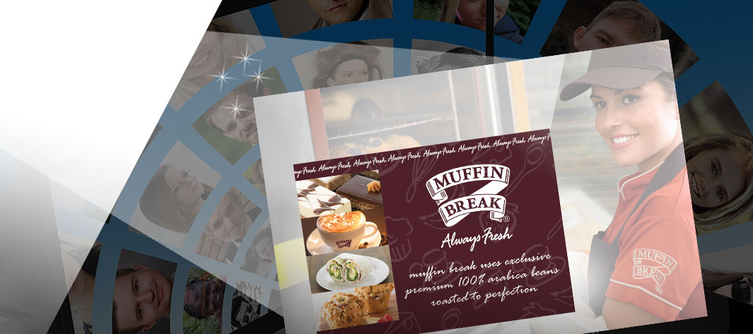 Muffin Break signage and brand management throughout New Zealand